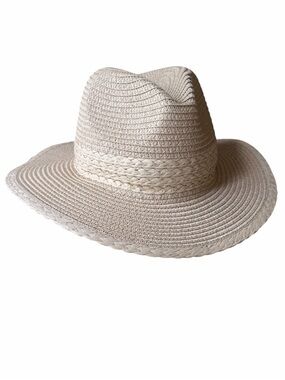 NEW Vince Camuto Woven Fedora Summer Hat, One Size
